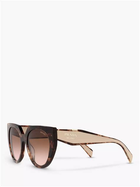 women's prada tortoise shell glasses blue brown lens|prada pr 14ws cat eye sunglasses.